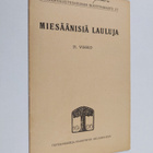 Miesäänisiä lauluja : 21. vihko - pikkukuva 1