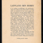 Lagercrantz, C.-L : Lappland min hobby - pikkukuva 2