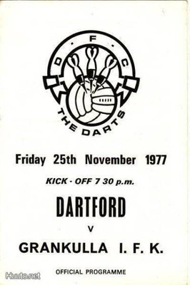 Jalkapallo otteluohjelma Dartford (UK) - GRANKULLA IFK