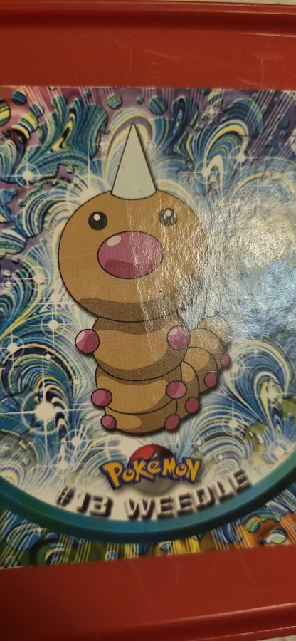 Pokémon Topps TV Animation Edition #13 Weedle Blue Logo