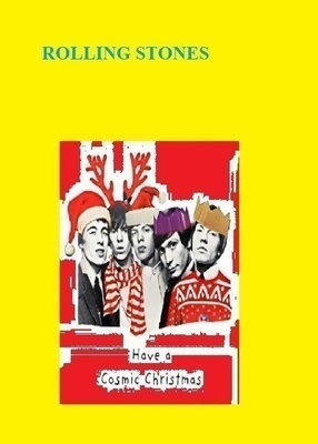 THE ROLLING STONES christmas postikortti --- 18cm x 13cm