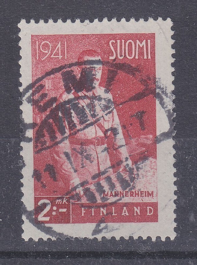 1941 Mannerheim 2 mk loistoleimalla.