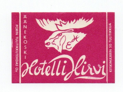 Porin Tulitikkutehdas Hotelli Hirvi Äänekoski