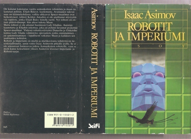 Asimov, Isaac: Robotit ja imperiumi, WSOY 1989, 1.p, sid.,K3