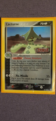 Cacturne Reverse Holo (PK 27) EX Power Keepers Stamped card
