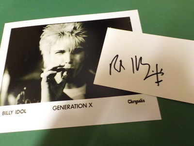 BILLY IDOL NIMMARI + GENERATION X B/W KUVA