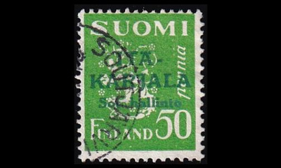 IK_8 o Itä-Karjala 50p Vihreä lisäp Joutjärvi (1941)