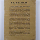 J.K. Paasikivi : Itsenäisyys-rauha-valtiollinen sivistys - pikkukuva 2