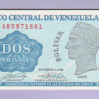 Venezuela Bolivares v.1989 UNC P-69 - pikkukuva 1