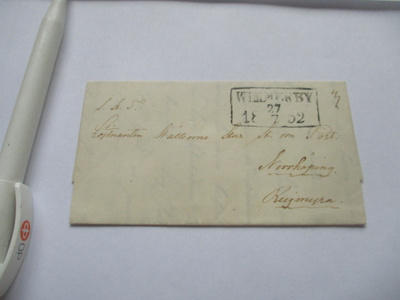 1852 Ruoitsi Willmerby kuori Rejmyreen sisältö
