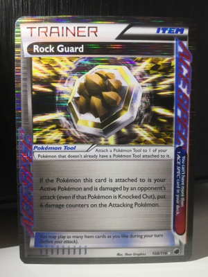 Pokemon kortti Rock Guard Ace Spec