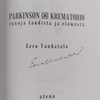 Eero Vanhatalo : Parkinson x krematorio : runoja taudista... - pikkukuva 2