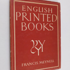 Francis Meynell : English Printed Books - pikkukuva 1