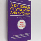 Joseph Devlin : Dictionary of Synonyms & Antonyms - pikkukuva 1