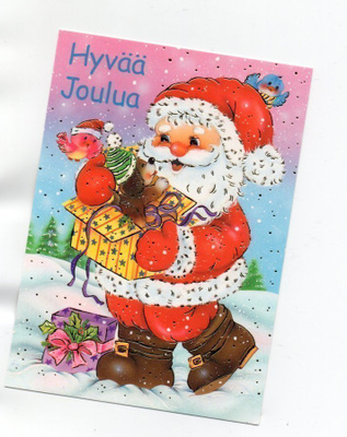 "°HYVÄÄ JOULUA°" -KORTTI / Kultaväriä
