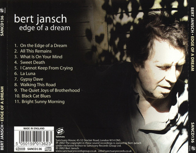 BERT JANSCH - EDGE OF A DREAM
