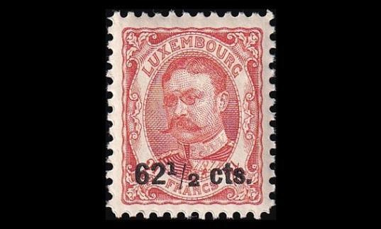 Luxemburg 90 * Wilhelm IV 62½ / 2½ Fr (1912)