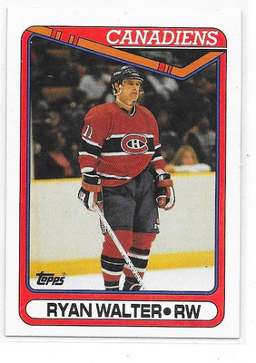 1990-91 Topps #296 Ryan Walter Montreal Canadiens