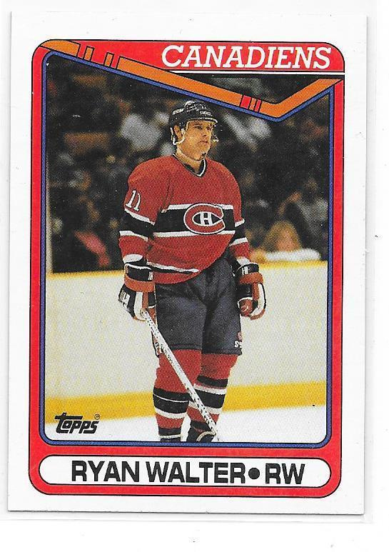 1990-91 Topps #296 Ryan Walter Montreal Canadiens