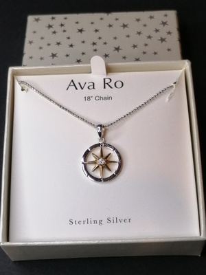 Ava Ro Sterling Silver Kompassi Kaulakoru