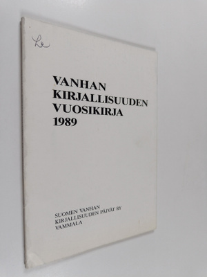 Ilpo (toim.) Tiitinen : Vanhan kirjallisuuden vuosikirja ...
