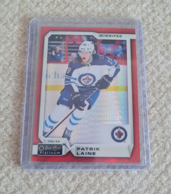 2018-19 OPC Platinum Red Prism- PATRIK LAINE /199 #128
