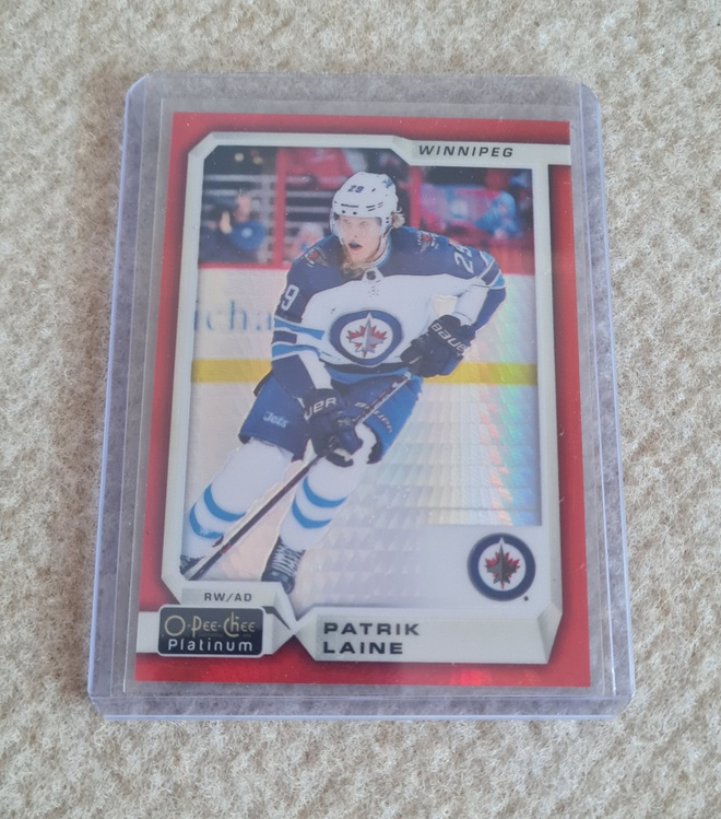 2018-19 OPC Platinum Red Prism- PATRIK LAINE /199 #128