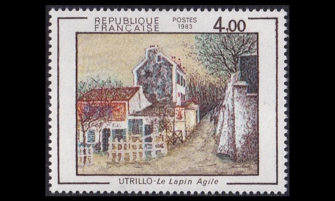 Ranska 2422 ** Maurice Utrillo taide (1983)