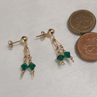 Kristalli korvakorut Gold Plated - pikkukuva 2