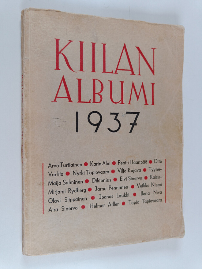 Kirjailijaryhmä Kiilan albumi 1937