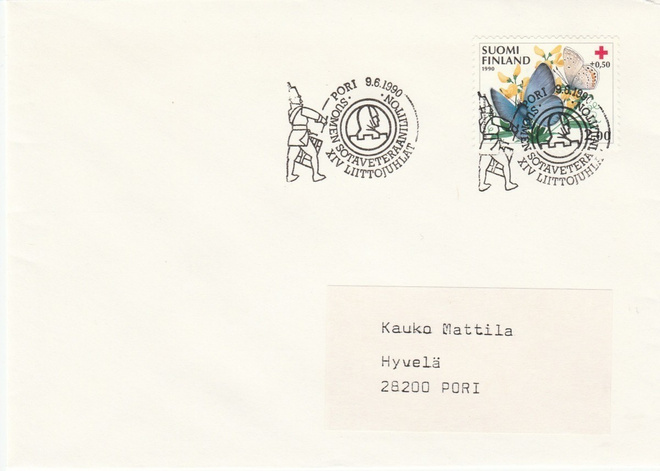 ERIKOISLEIMA , Suomen sotaveteraaniliitto , Pori 9.6.1990