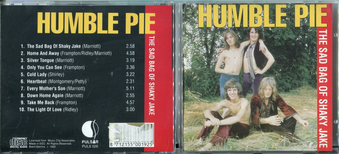 HUMBLE PIE . CD-LEVY . THE SAD BAG OF SHAKY JAKE