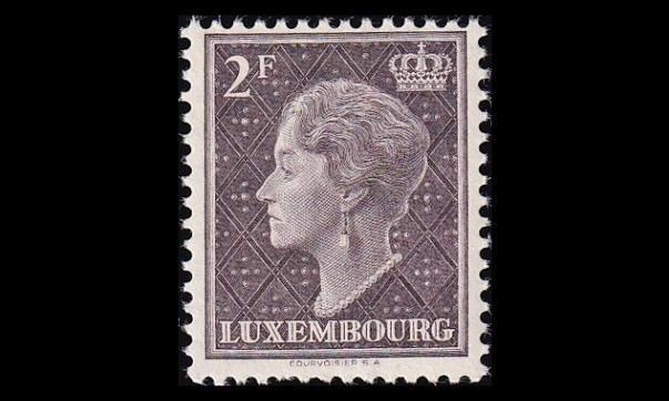 Luxemburg 453 ** Käyttösarja Charlotte 2 F (1948)