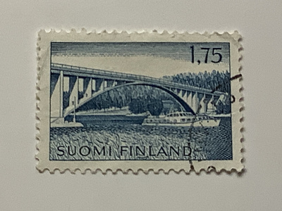 583/ 1963 M63 Hessundin silta 1,75 mk o leimattu