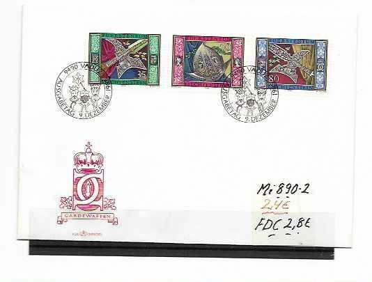 LIECHTENSTEIN Mi 890-2 luett. 2,4€  FDC  luett.2,8€