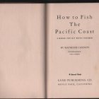 Cannon: How to Fish the Pacific Coast, Lane Co 1954,nid., K3 - pikkukuva 2