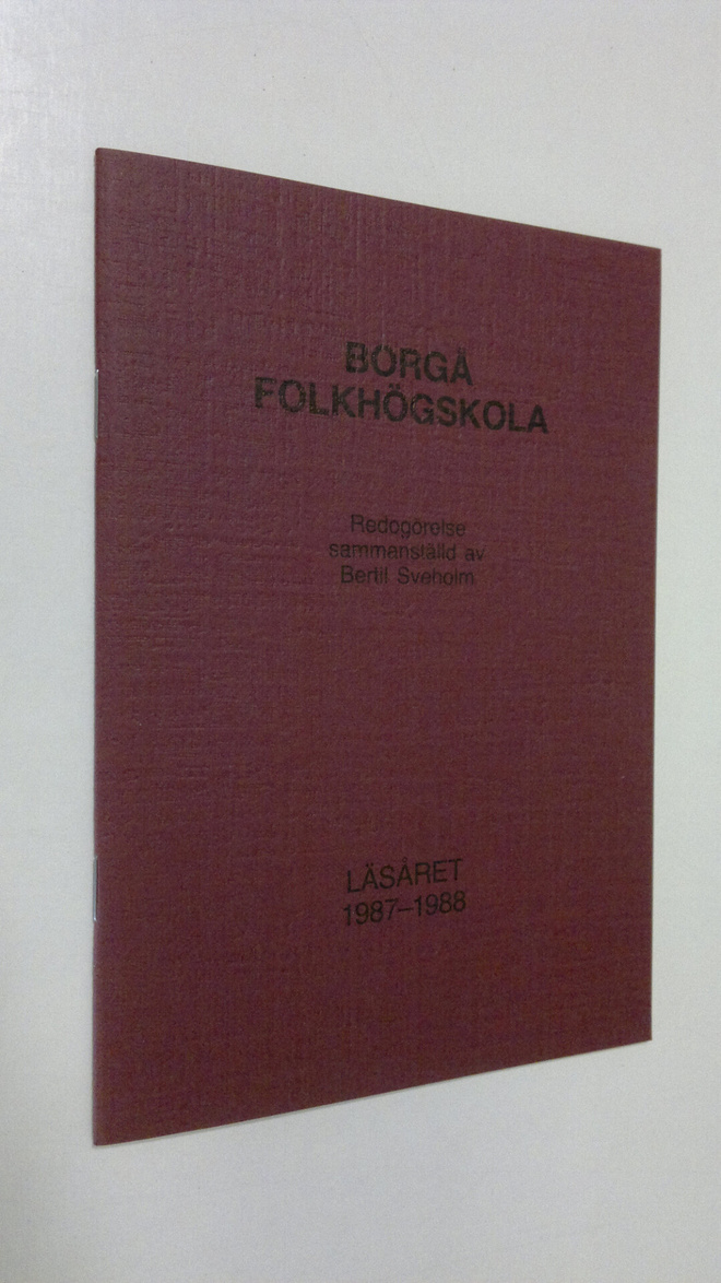 Borgå folkhögskola läsåret 1987-1988