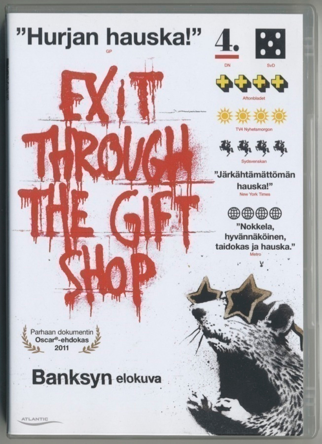 BANKSY: EXIT THROUGHT THE GIFT SHOP – Suomi-DVD 2010 dokkari