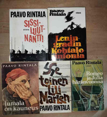 Paavo Rintala x5 Viisi kirjaa mm. Sissiluutnantti
