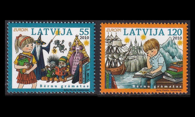 Latvia 783-4 ** Europa lastenkirjat (2010)