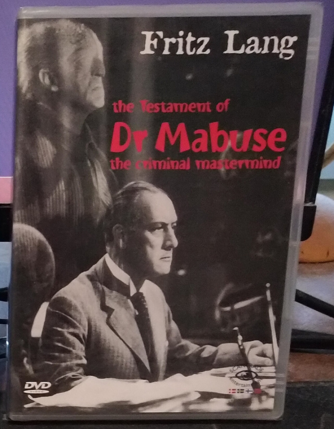 The testament of Dr Mabuse - DVD UUSI