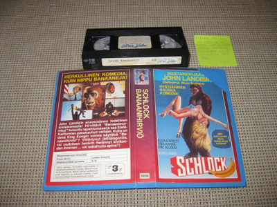 Schlock - Banaanihirviö-VHS (FIx, Kolmoskanava, John Landis)