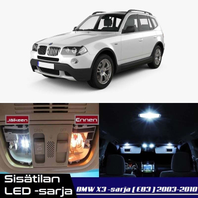 BMW X3 (E83) Sisätilan LED-sarja 16-osainen