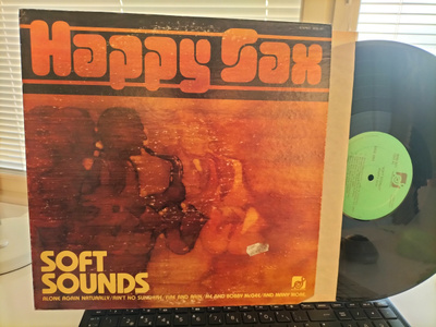 HAPPY SAX, Soft sounds, LP US -77 HIENO KUNTO !!