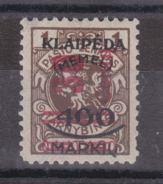 Saksa reich Memel 1923  Mi 232 pientä liimavikaa
