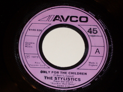 7" STYLISTICS - Only For The Children - single 1973 soul EX