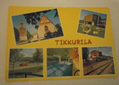 Vantaa. Tikkurila, monikuvakortti (mm. asema), ei p.