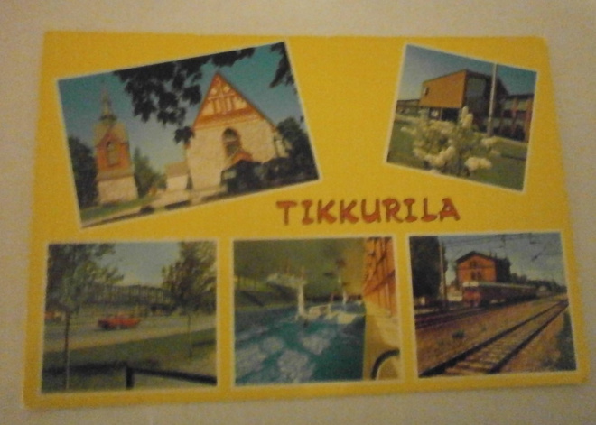 Vantaa. Tikkurila, monikuvakortti (mm. asema), ei p.