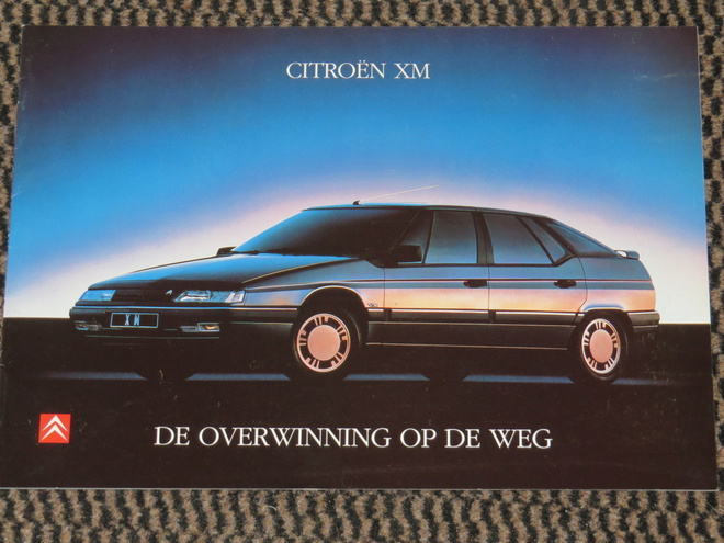 1990 Citroen XM esite - KUIN UUSI - 12 sivua