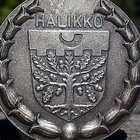 Hopeavärinen Halikko vaakuna merkki. Halkaisija - - pikkukuva 5
